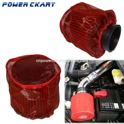 Water Guard Cold Air Intake Cone Pre Filter Cover for Infiniti Large Red